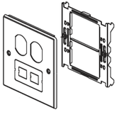 Legrand - Wiremold V4047BF 4000 Series® Two-Gang Overlapping Cover Duplex & Modular Furniture
